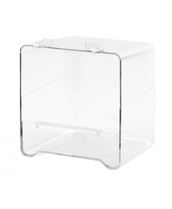 Baignoire transparente avec crochets en plastique