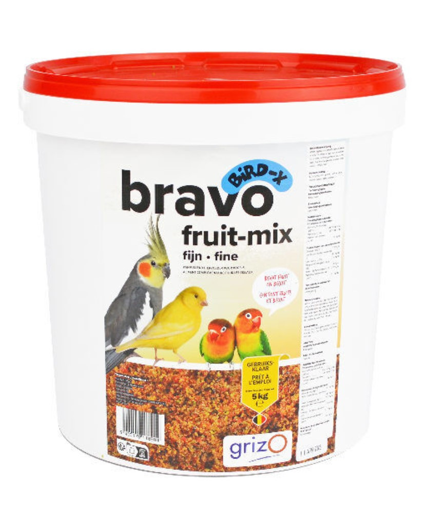 Bravo fruit-mix pour canaris et perruches ondulées 5kg