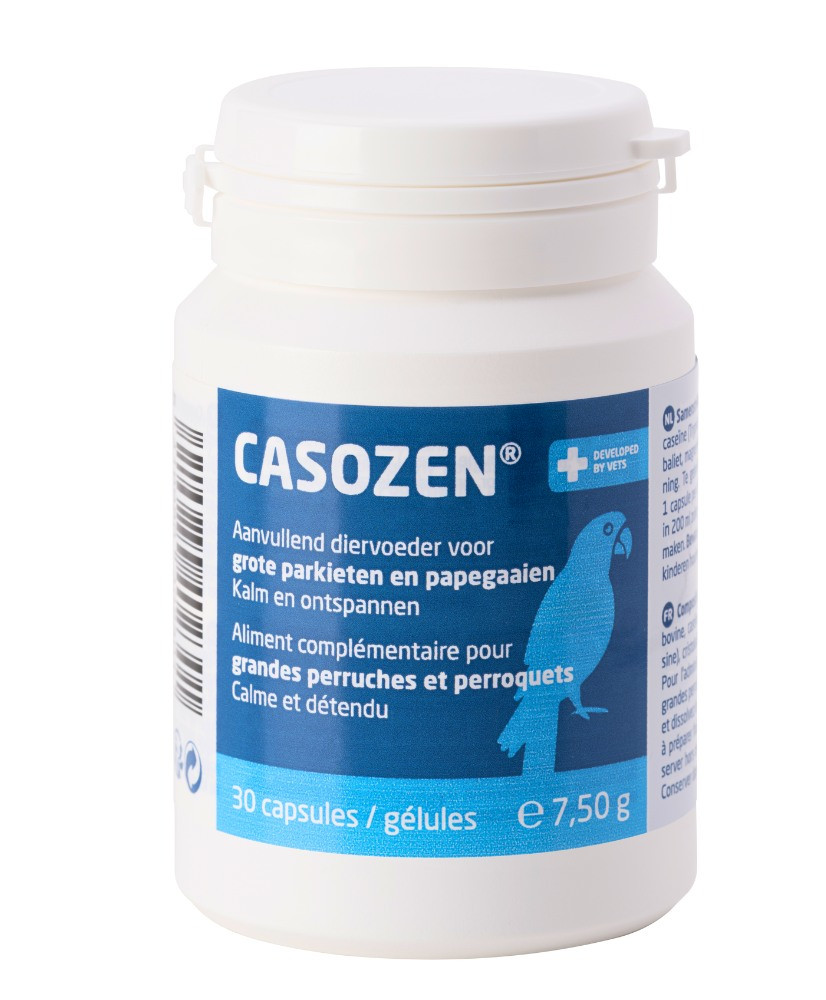 Casozen® - Remède naturel anti-stress et picage des plumes pour grandes perruches et perroquets