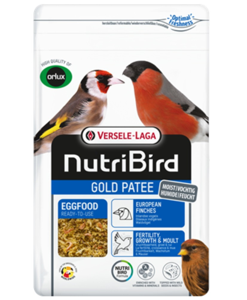 Nutribird Gold Patee Oiseaux Indigènes 1kg (Orlux patée aux oeufs indigènes)