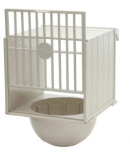 Voorhangnest beige