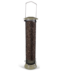 Distributeur métal coeurs de tournesol 37cm