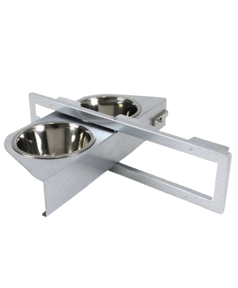Voedertafel/Draaiplateau RVS 2-delig
