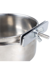Mangeoire inox + 1 vis argenté M 590ml -12cm