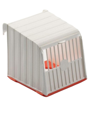 Nestkastje plastic oranje/wit